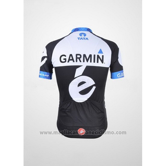 2011 Abbigliamento Ciclismo Garmin Cervelo Bianco e Nero Manica Corta e Salopette